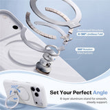 iPhone 18 Pro / 17 Pro TORRAS Ostand Q3 Wind Skal - MagSafe Kompatibel - Vit