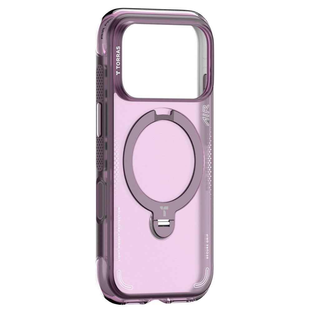 iPhone 18 Pro / 17 Pro TORRAS Ostand Q3 Air Skal - MagSafe Kompatibel - Lila