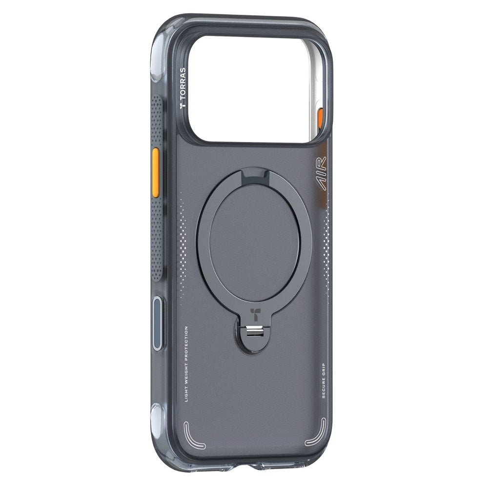 iPhone 18 Pro / 17 Pro TORRAS Ostand Q3 Air Skal - MagSafe Kompatibel - Svart