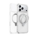 iPhone 18 Pro Max / 17 Pro Max TORRAS Ostand Q3 Spin Skal - MagSafe Kompatibel - Genomskinlig