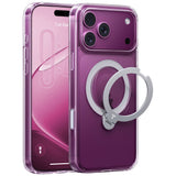 iPhone 18 Pro Max / 17 Pro Max TORRAS Ostand Q3 Spin Skal - MagSafe Kompatibel - Genomskinlig