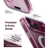 iPhone 18 Pro Max / 17 Pro Max TORRAS Ostand Q3 Spin Skal - MagSafe Kompatibel - Genomskinlig