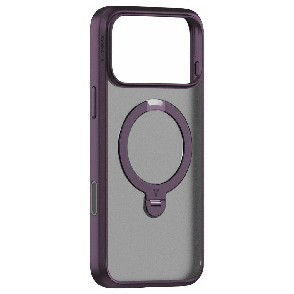 iPhone 18 Pro Max / 17 Pro Max TORRAS Ostand Q3 Spin Skal - MagSafe Kompatibel - Lila