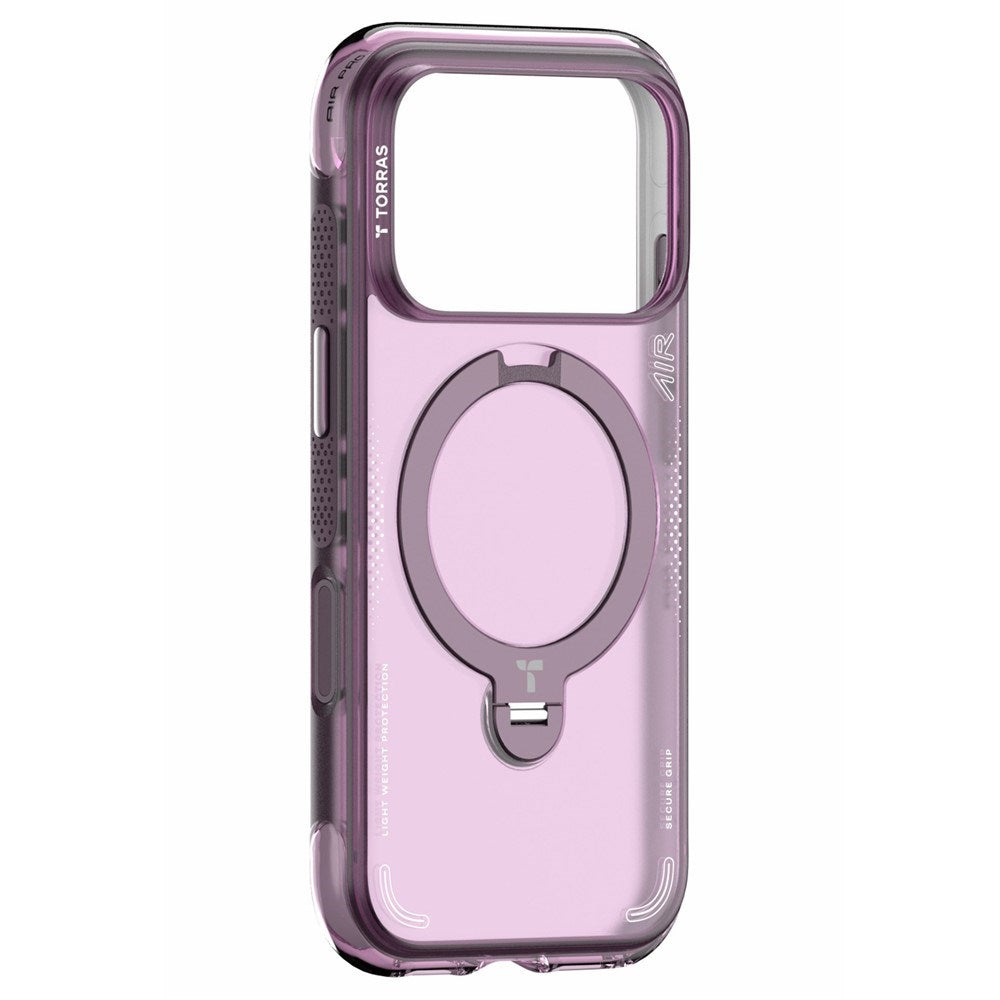 iPhone 18 Pro Max / 17 Pro Max TORRAS Ostand Q3 Air Skal - MagSafe Kompatibel - Lila