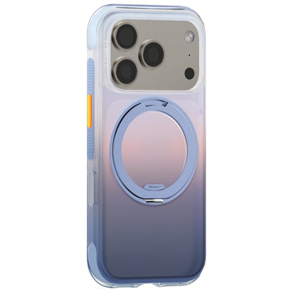 iPhone 18 Pro Max / 17 Pro Max TORRAS O3 Air Gradient Skal - MagSafe Kompatibel - Lila / Blå