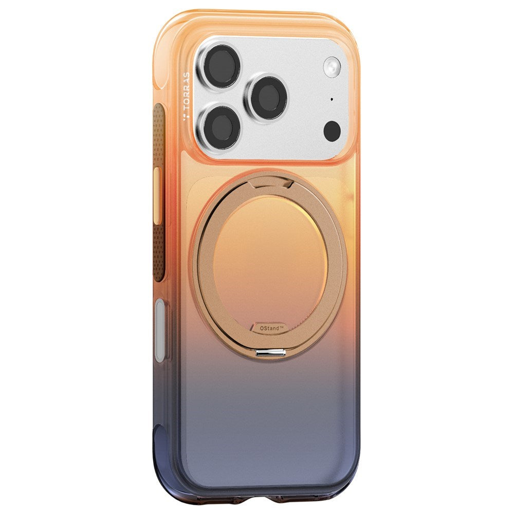 iPhone 18 Pro Max / 17 Pro Max TORRAS O3 Air Gradient Skal - MagSafe Kompatibel - Orange / Blå