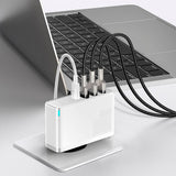 Baseus 100W PD GaN² Pro Fast Charger - Väggladdare med 2 X USB-C och 2 X USB-A - Vit