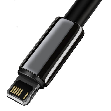 Baseus 12W USB-A till Lightning-Kabel (480Mbps) - 1m - Svart
