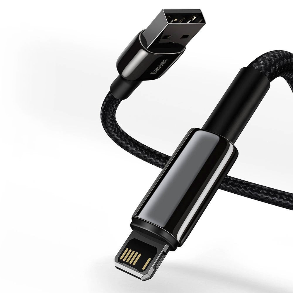 Baseus 12W USB-A till Lightning-Kabel (480Mbps) - 1m - Svart