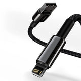 Baseus 12W USB-A till Lightning-Kabel (480Mbps) - 1m - Svart