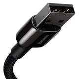 Baseus 12W USB-A till Lightning-Kabel (480Mbps) - 2m - Svart