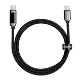 Baseus Display 100W USB-C till USB-C Kabel - 1 meter - Svart