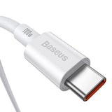 Baseus Superior Series 100W USB-C till USB Kabel - 1 Meter - Vit