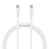 Baseus Superior Series 100W USB-C till USB Kabel - 1 Meter - Vit