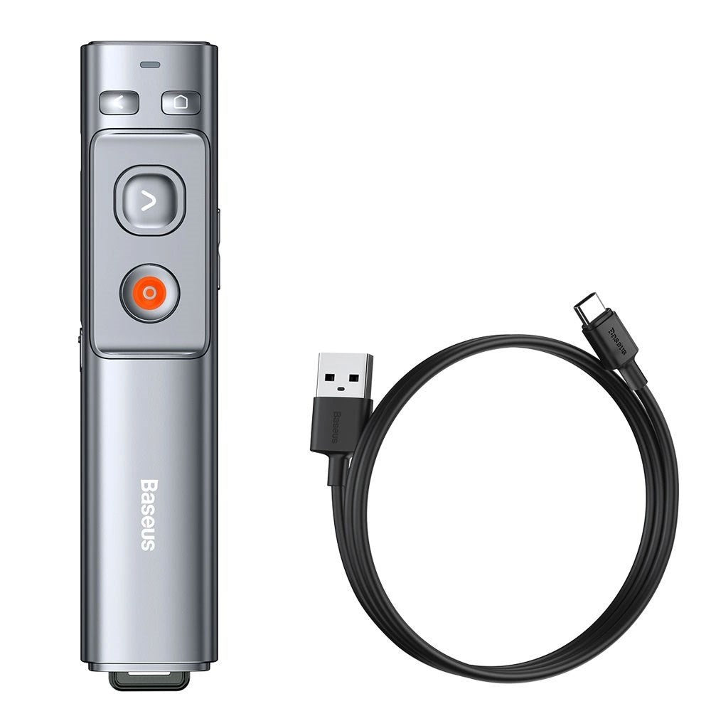 Baseus Uppladdningsbar Laserpekare - USB-C / USB-A - Grå