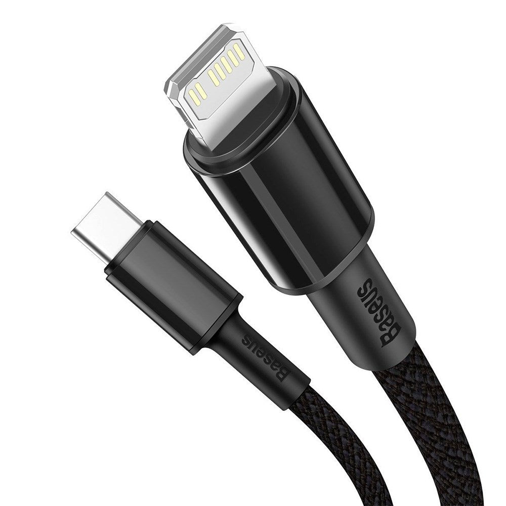 Baseus High Density 20W USB-C till Lightning Kabel - 1 Meter - Svart