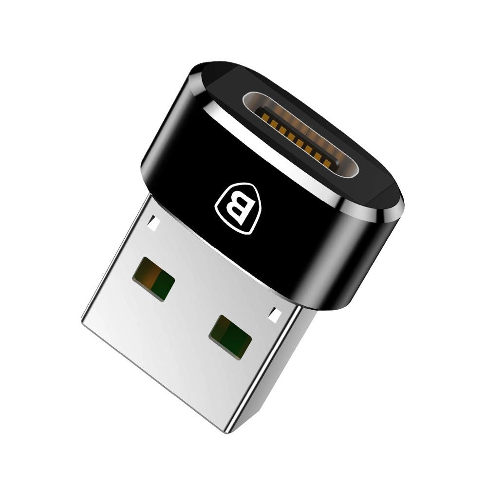 Baseus Mini USB-C till USB-A Adapter - Svart