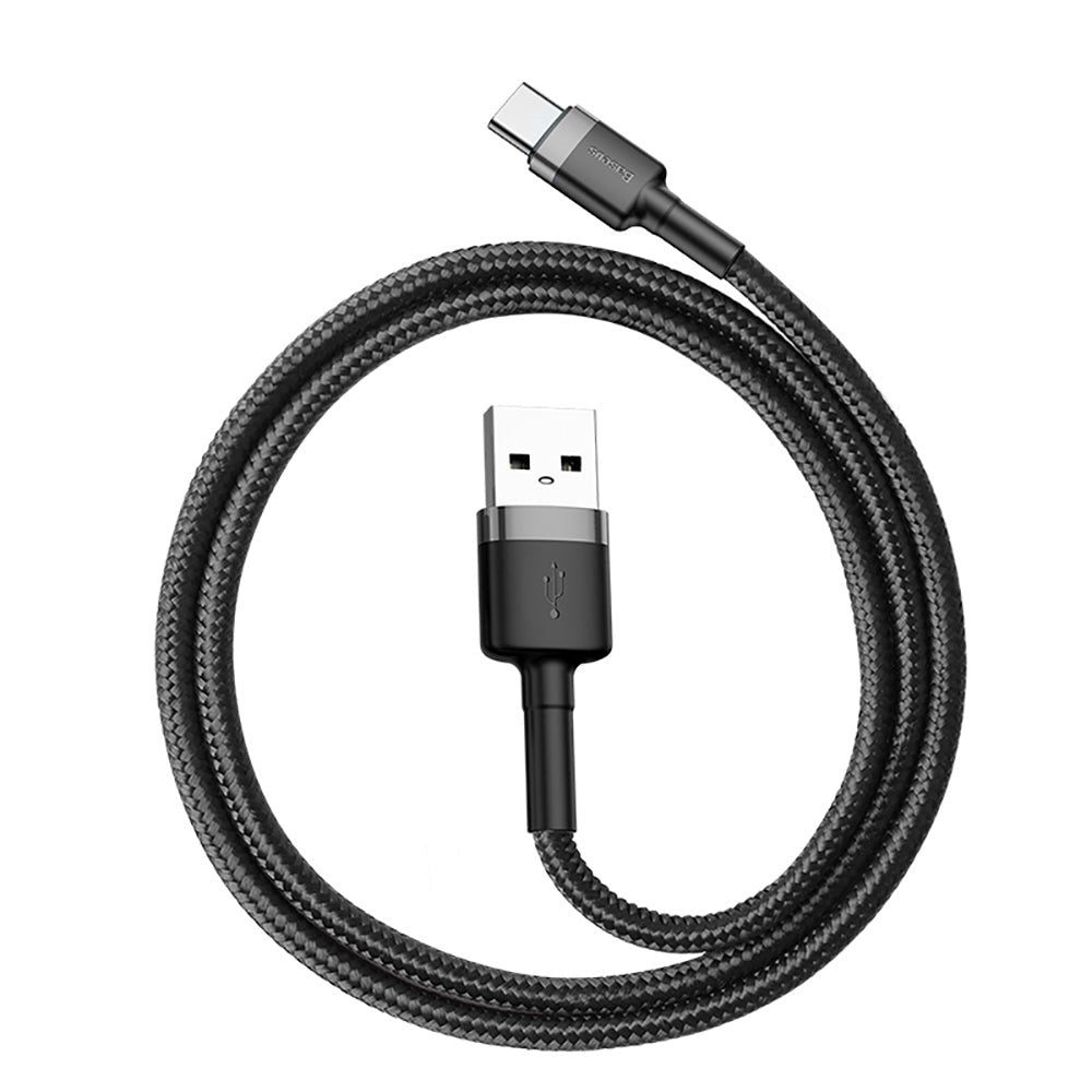 Baseus CAFULE (3A/15W) USB-C-kabel 1 m. Svart