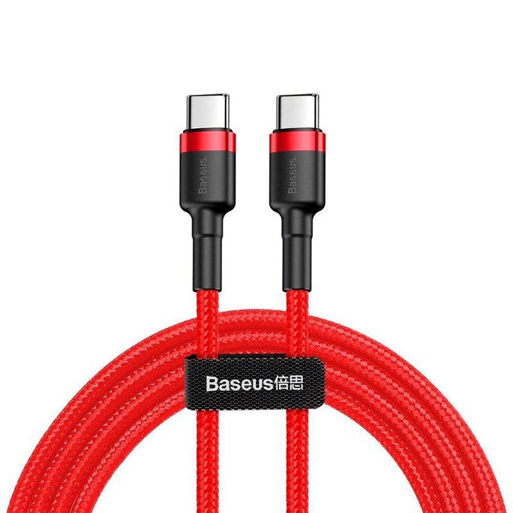 Baseus Cafule Flash 60W USB-C till USB-C Kabel - 2 meter - Röd