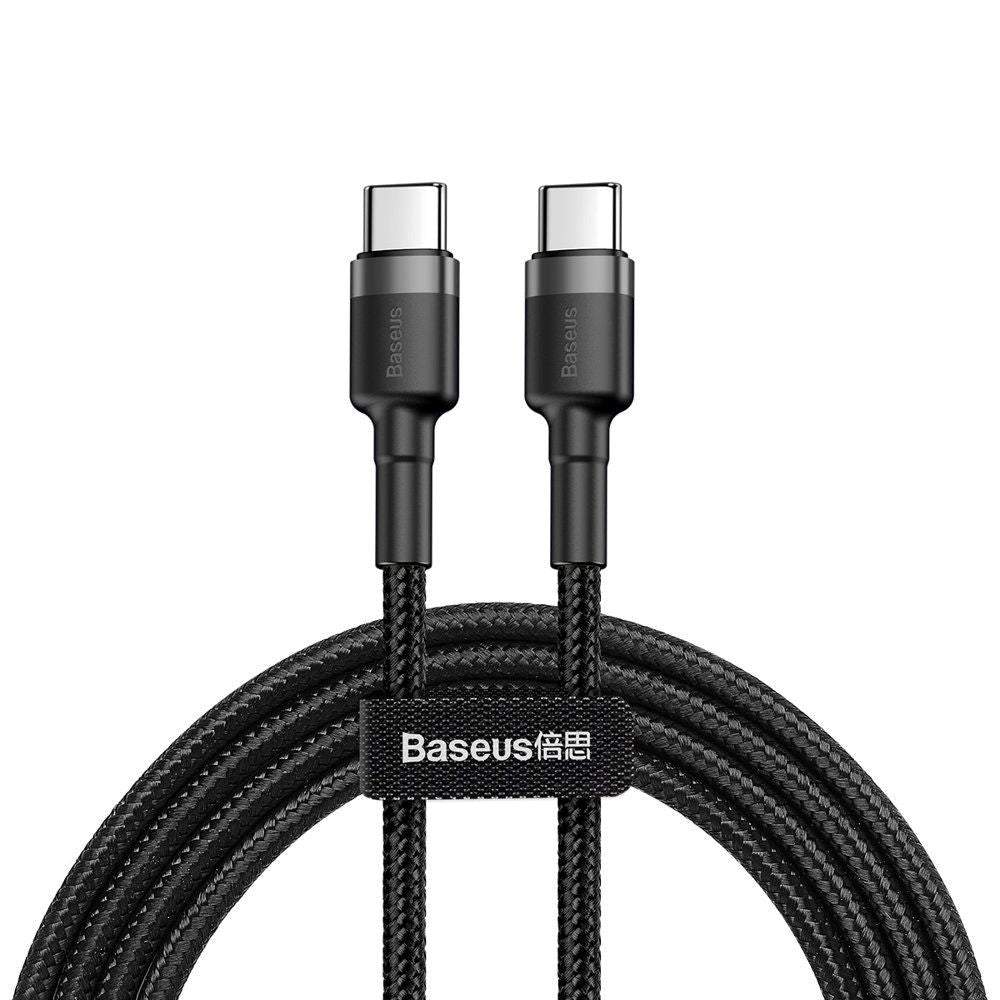 Baseus USB-C till USB-C PD (3A/60W) - USB-C 2,0 kabel 200 cm - Svart