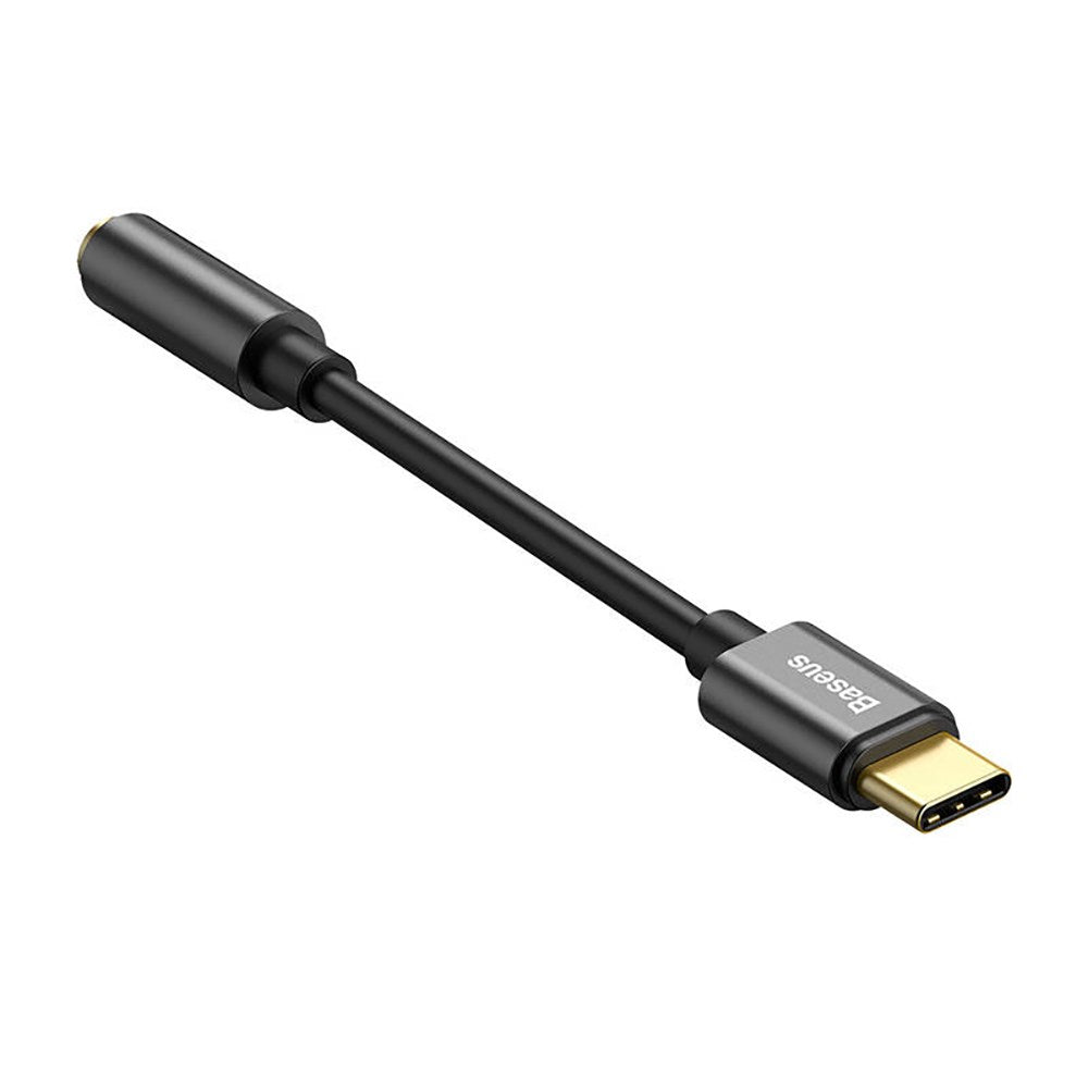 Baseus L54 USB-C till 3.5 mm Mini Jack Audio Adapter - 9 cm - Svart