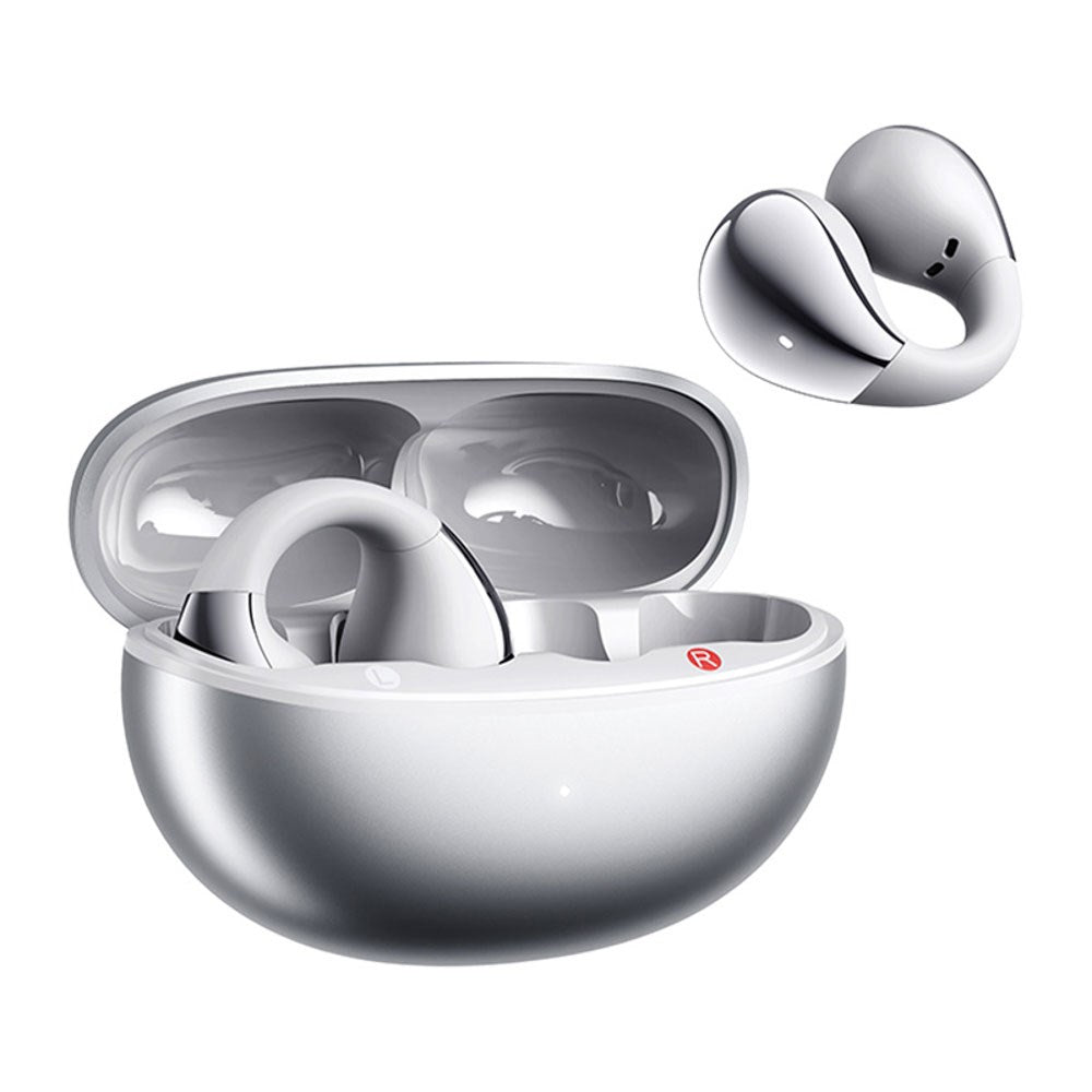 QCY Crossky Clip True Wireless Open-Ear Hörlurar - Silver