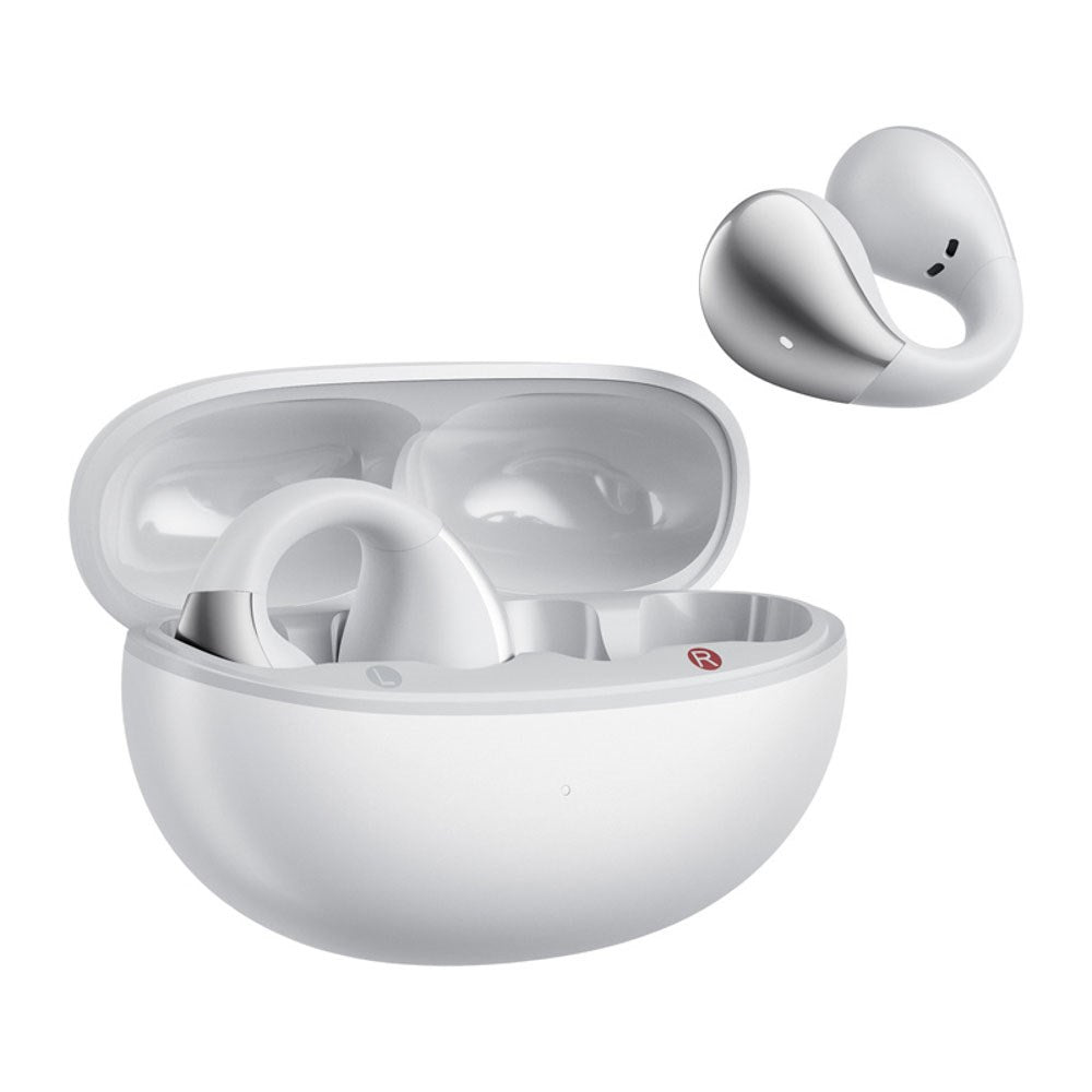 QCY Crossky Clip True Wireless Open-Ear Hörlurar - Vit