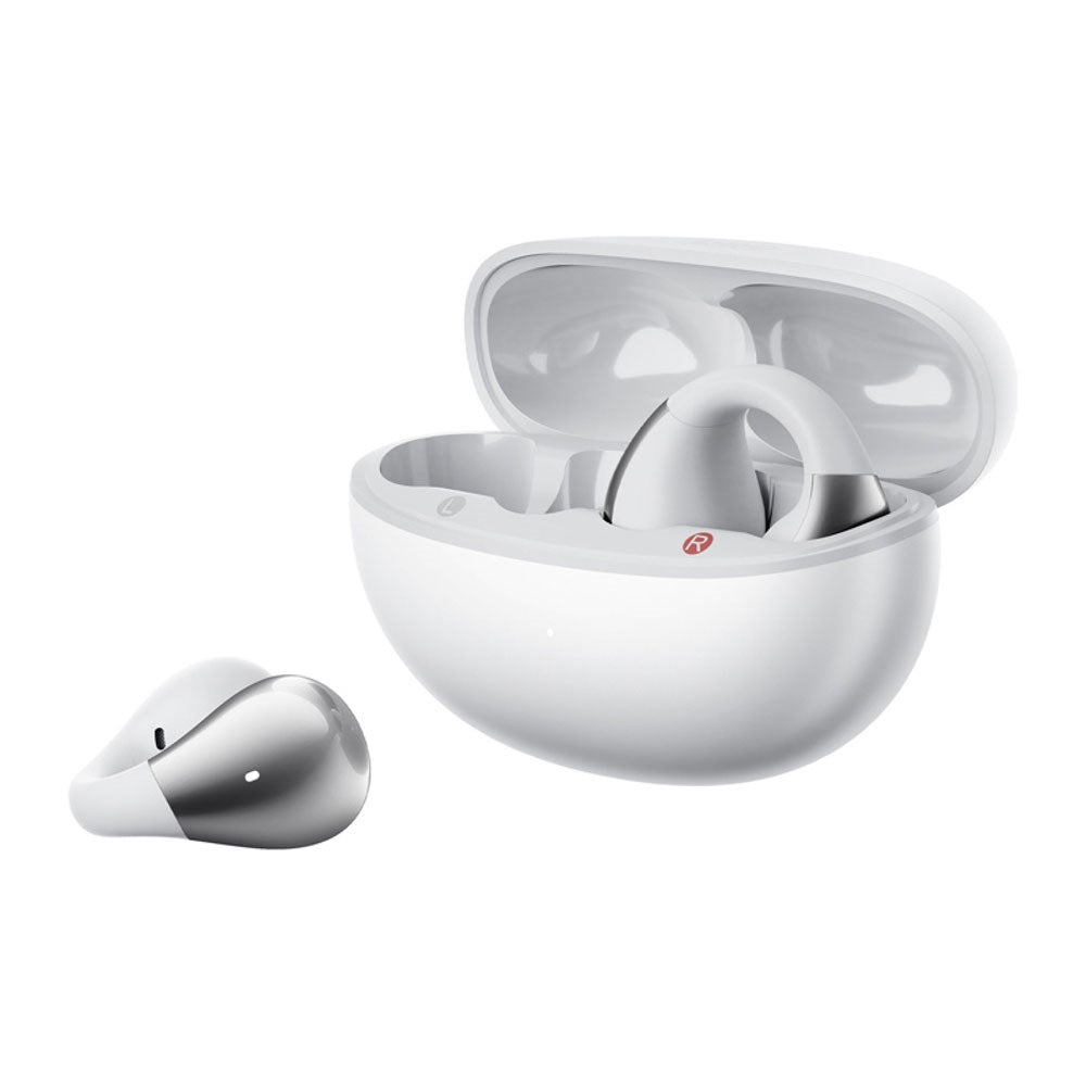 QCY Crossky Clip True Wireless Open-Ear Hörlurar - Vit