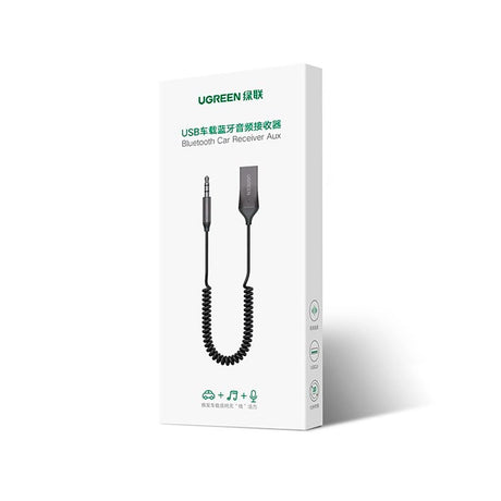 Ugreen USB-A till AUX Stik Ljudadapter - Bluetooth 5.3 - Svart