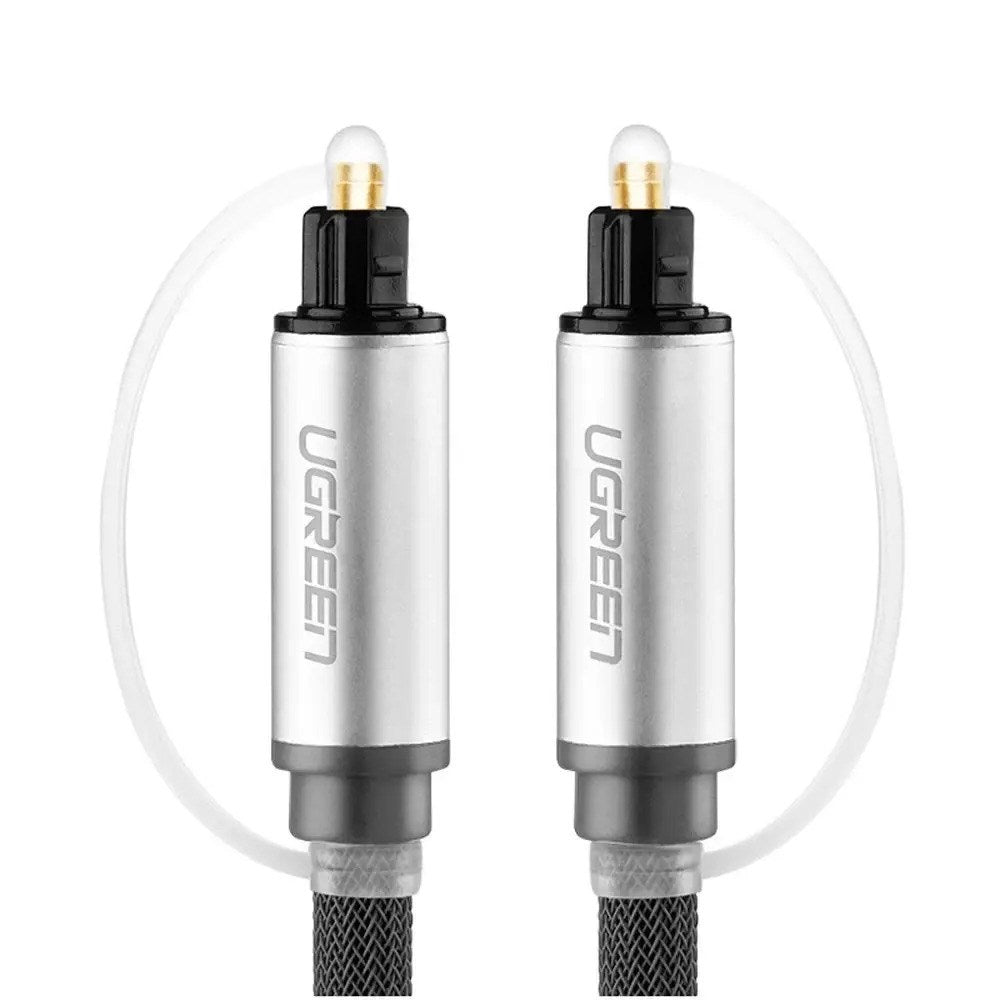 UGREEN AV108 Optisk Toslink till Toslink Kabel - 2m - Grå