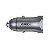 Ugreen Billaddare 30W PD med USB-C & USB-A - Grå