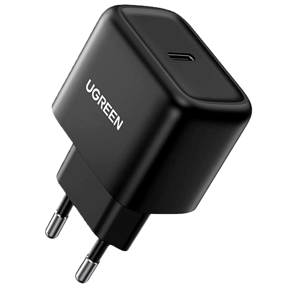 Ugreen 25W PD USB-C Snabbladdare för Vägg - Svart