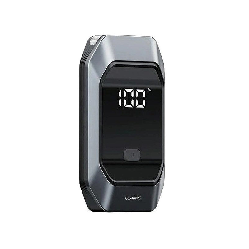 USAMS US-ZB284 15W Powerbank med Startkablar för Bil 8.000 mAh USB-C - Grå