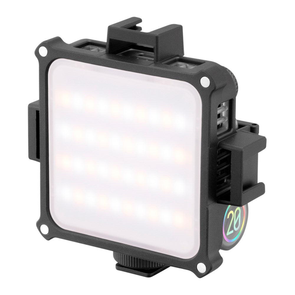 Zhiyun LED Fiveray M20 Ficklampa med Magnetiskt Förlängningsfäste - Svart