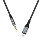 Dudao L11PRO Lightning till 3.5mm Minijack Kabel - 1m - Grå