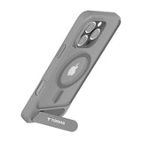 TORRAS iPhone 16 Pro Max Pstand Hybrid Skal m. Ställfunktion - MagSafe Kompatibel - Grå