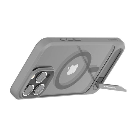TORRAS iPhone 16 Pro Max Pstand Hybrid Skal m. Ställfunktion - MagSafe Kompatibel - Grå