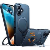 TORRAS iPhone 16 Plus Flexibelt Plast Skal m. Ställfunktion - MagSafe Kompatibel - Svart