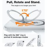 TORRAS iPhone 16 Plus Flexibelt Plast Skal m. Ställfunktion - MagSafe Kompatibel - Genomskinlig