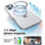 TORRAS iPhone 16 Pro Flexibelt Plast Skal m. Ställfunktion - MagSafe Kompatibel - Grå