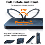 TORRAS iPhone 16 Pro Max Flexibelt Plast Skal m. Ställfunktion - MagSafe Kompatibel - Svart