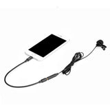 BOYA BY-M2 Digital Lavaliere Clip-On-mikrofon-Svart