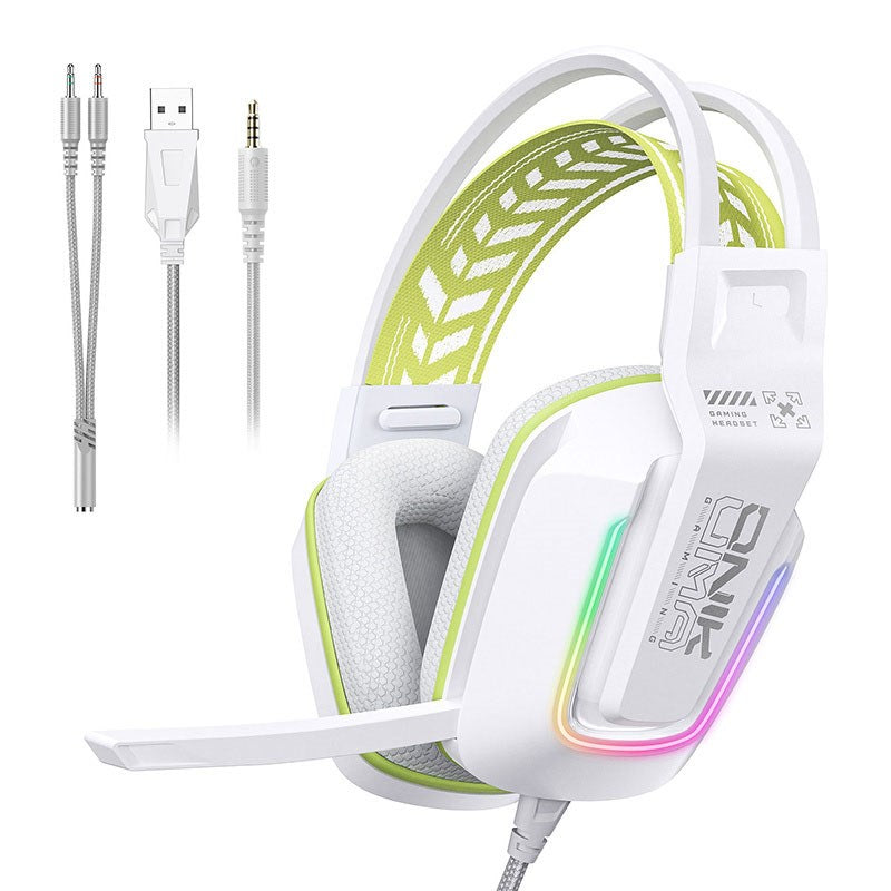 ONIKUMA X13 RGB Gaming Headset - Vit