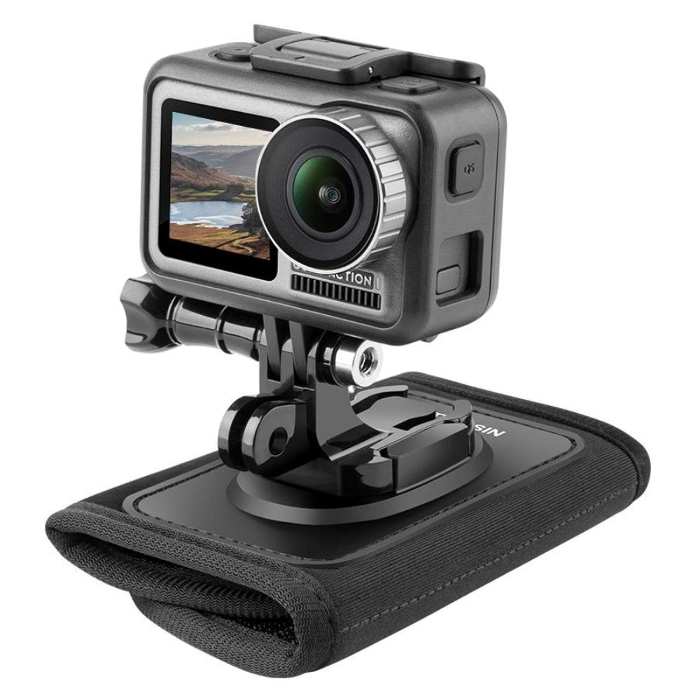 TELESIN Ryggsäcksfäste för Actionkamera - Svart