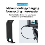 TELESIN GoPro Hero 9 / 10 / 11 / 12 / 13 Batteriskalmed Kabeluttag - Svart