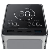 CUKTECH 300W PowerBank m. Trådlös Laddning - 2x USB-C & 2x USB-A - 40.000 mAh - Svart