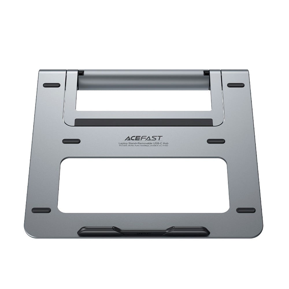 Acefast E5 Plus 8-i-1 Multiport USB-C-Adapter med Bärbar Stativ - Space Grey