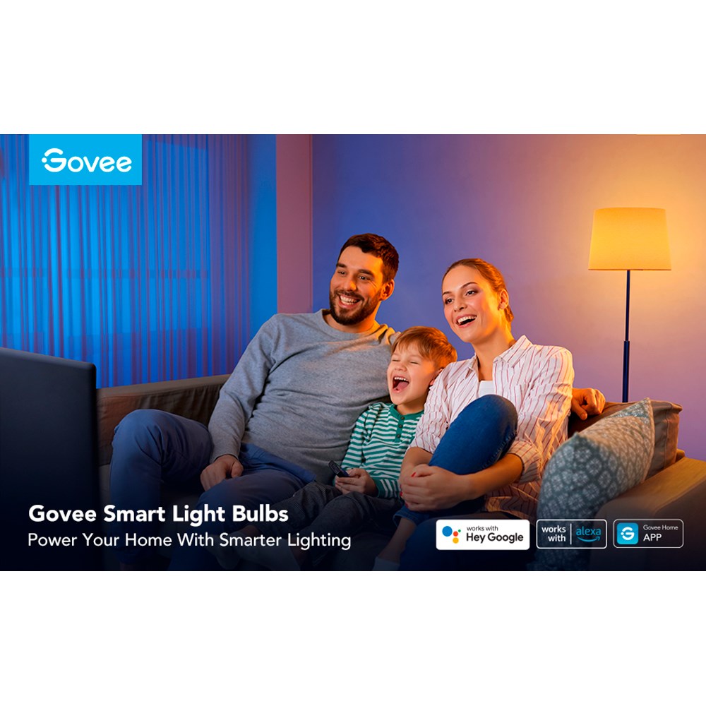 Govee 1200lm WIFI & Bluetooth Smart Light Bulb - Vit