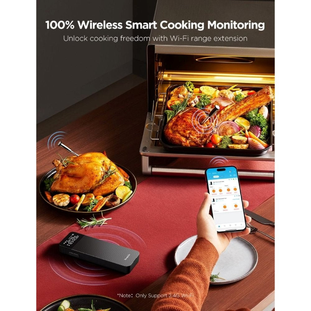 Govee Trådlös Stektermometer  - 2 Sonder - Svart