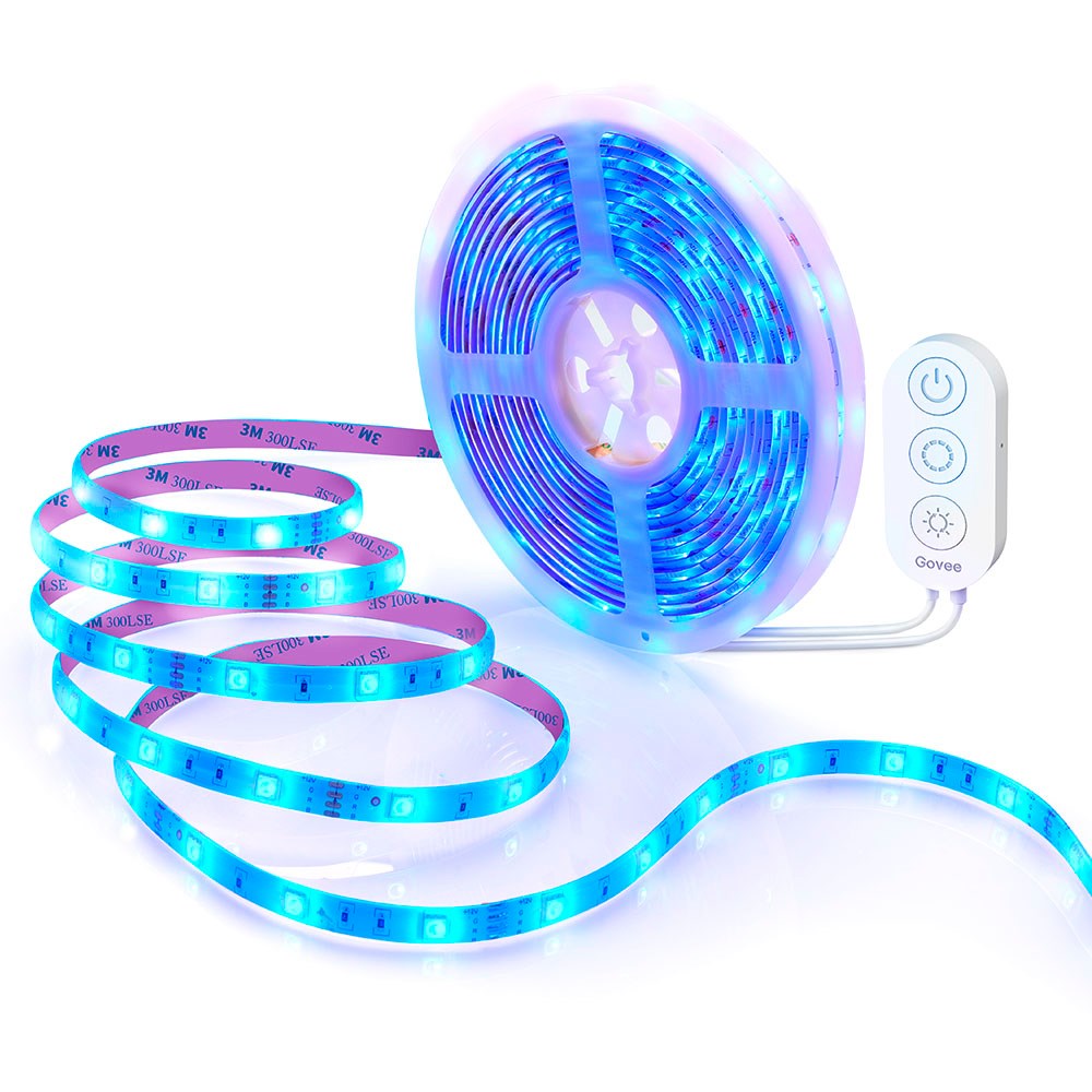 Govee Smart Wi-Fi + Bluetooth RGB LED Strip Lights 2x5m - Vit